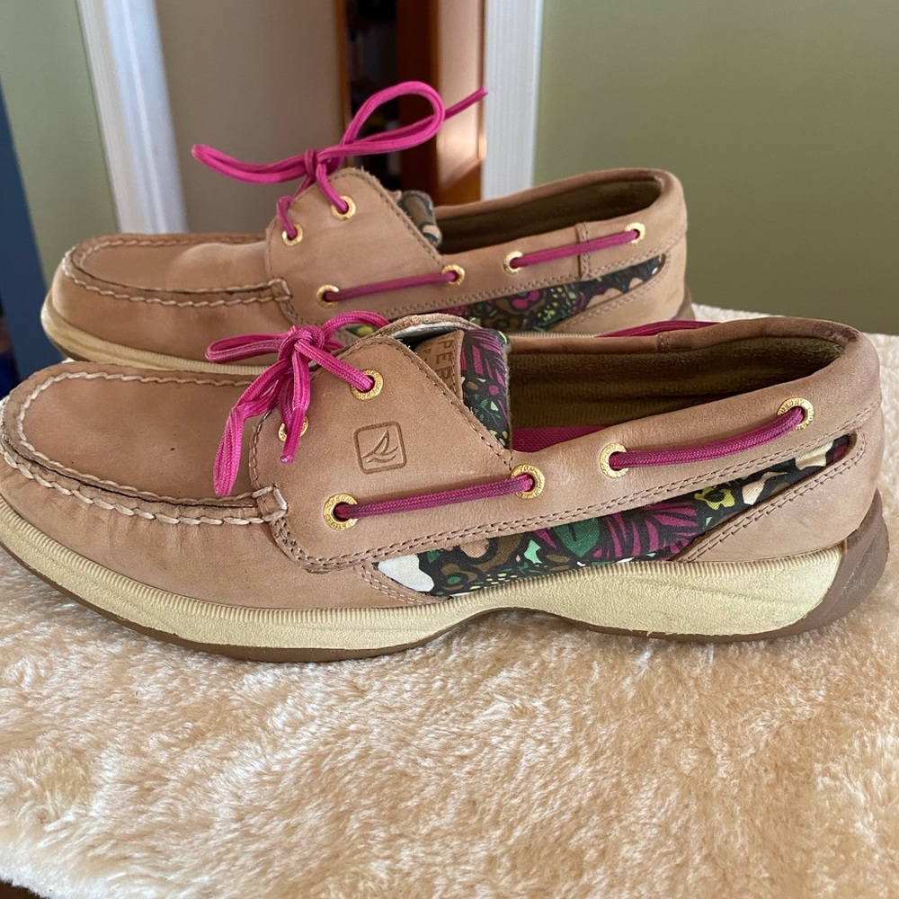 Sperry Bluefish Boat Shoe with floral print